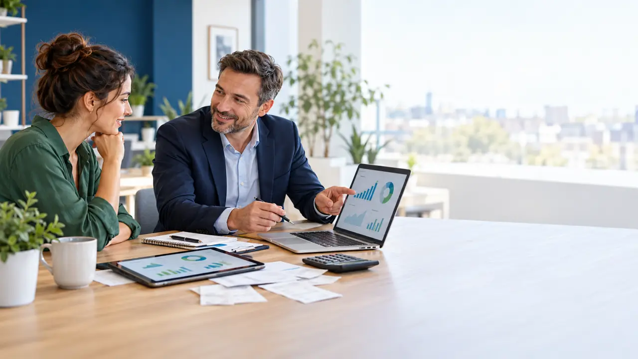 Entrepreneur analysant le régime fiscal de son activité avec son expert-comptable