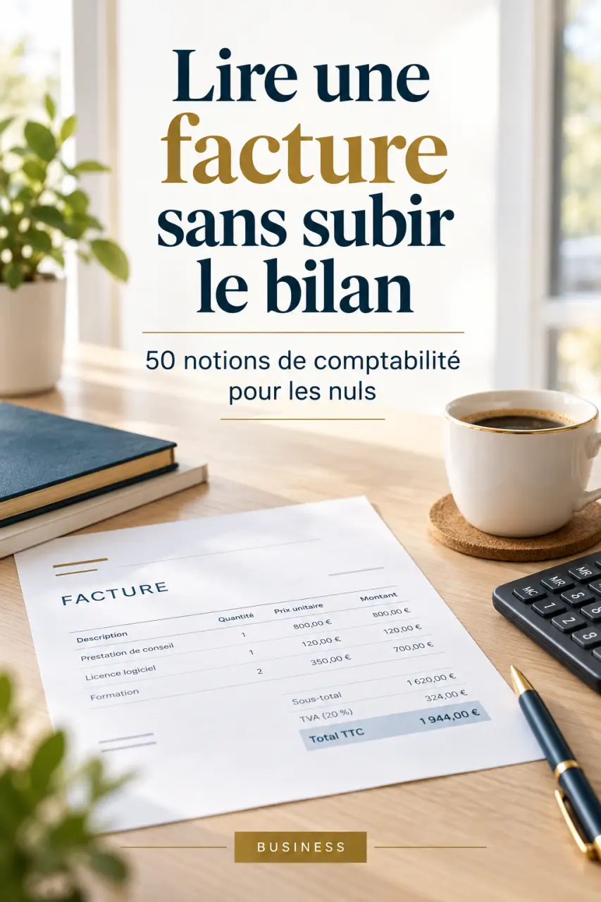 Lire une facture sans subir le bilan : 50 notions de comptabilité pour les nuls